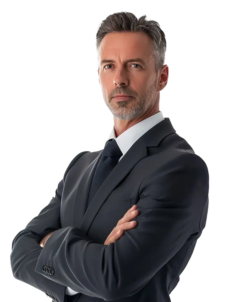Retrato De Un Hombre De Negocios Con El Brazo Cruzado